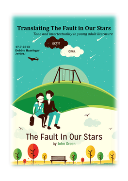 Translating the Fault in Our Stars Tone and Intertextuality in Young Adult Literature