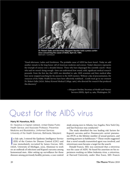 Quest for the AIDS Virus