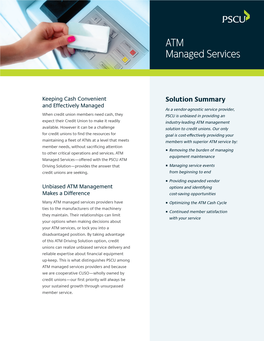 ATM Managed Services