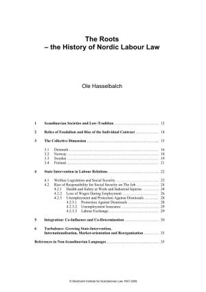 The History of Nordic Labour Law