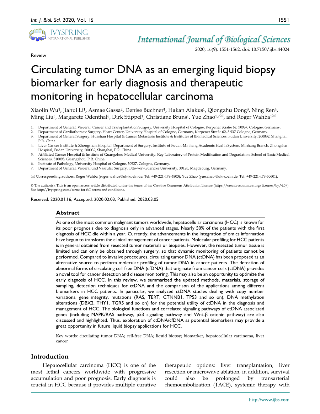 Circulating Tumor DNA As an Emerging Liquid Biopsy Biomarker