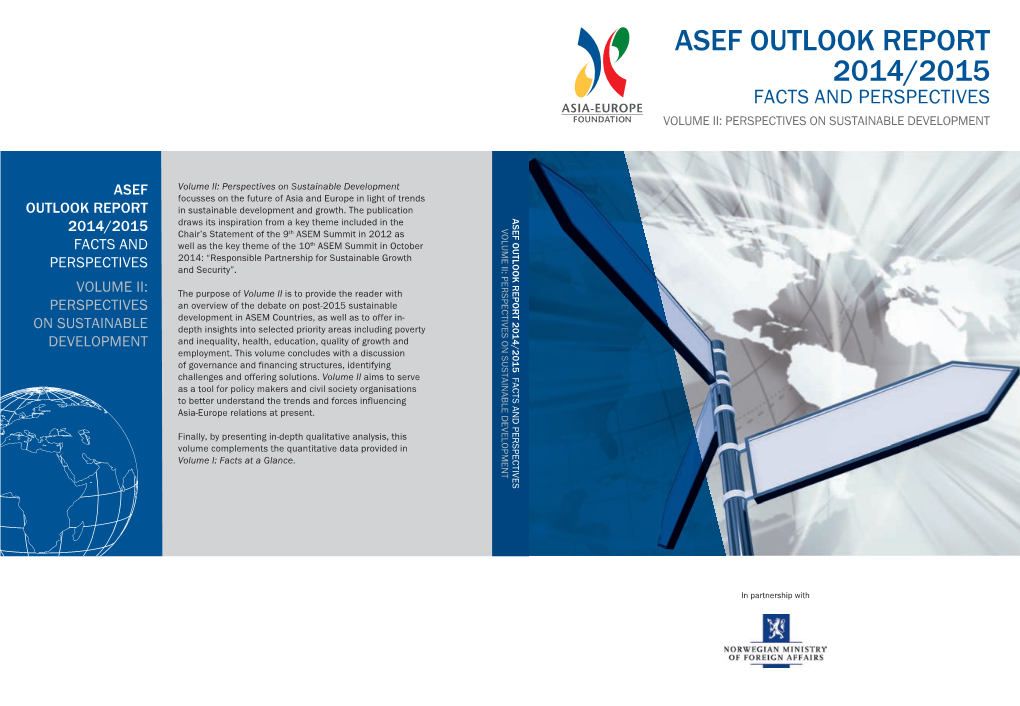 Asef Outlook Report 2014/2015 Facts and Perspectives Volume Ii: Perspectives on Sustainable Development