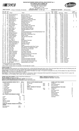 OFFICIAL RACE REPORT No