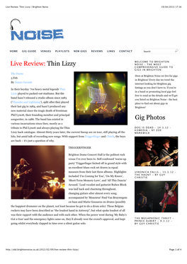 Thin Lizzy | Brighton Noise 19/04/2013 17:16