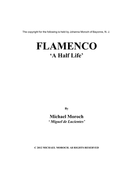 FLAMENCO ‘A Half Life’