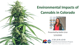 Environmental Impacts of Cannabis in Colorado