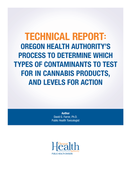 OHA 8964 Technical Report: Marijuana Contaminant Testing