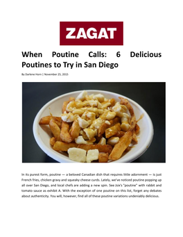 When Poutine Calls: 6 Delicious Poutines to Try in San Diego