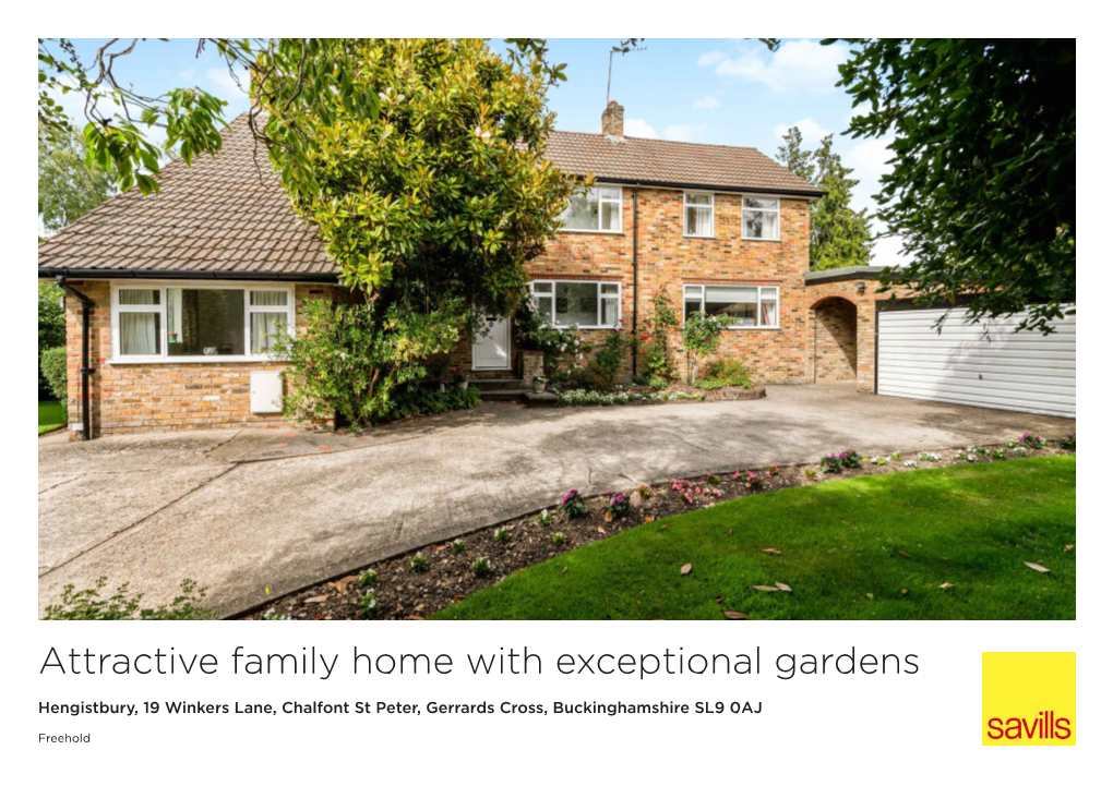 Attractive Family Home with Exceptional Gardens