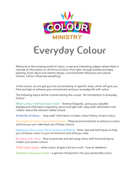 Everyday Colour