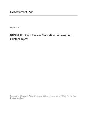 43072-013: Betio, Bairiki, and Bikenibeu Sewer System Subproject Resettlement Plan