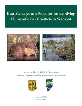 Beaver Conflicts in Vermont