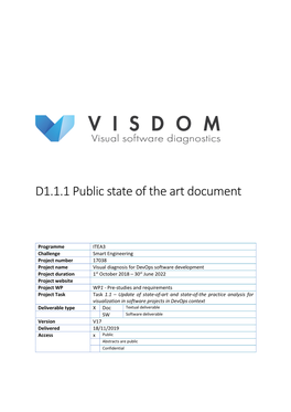 D1.1.1 Public State of the Art Document