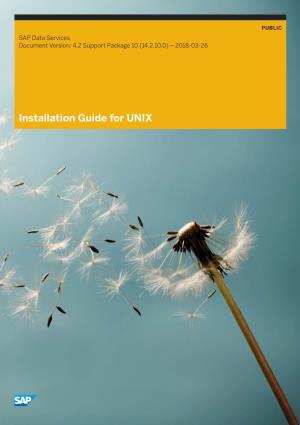 Installation Guide for UNIX Content
