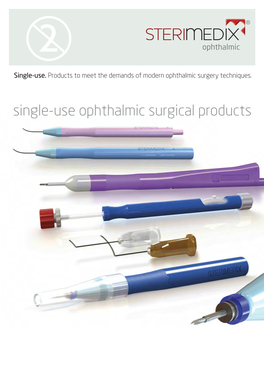 Single-Use Ophthalmic Surgical Products Ophthalmic