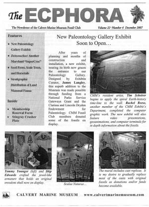 New Paleontology Gallery Exhibit Soon to Open