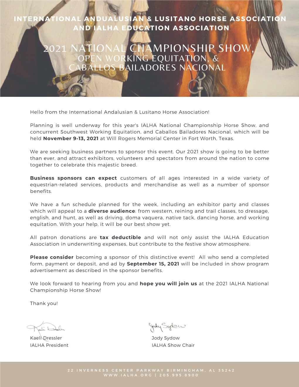 2021 National Show Letterhead