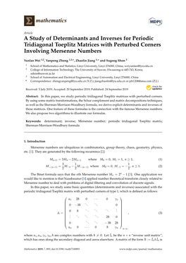 A Study of Determinants and Inverses for Periodic Tridiagonal Toeplitz Matrices with Perturbed Corners Involving Mersenne Numbers