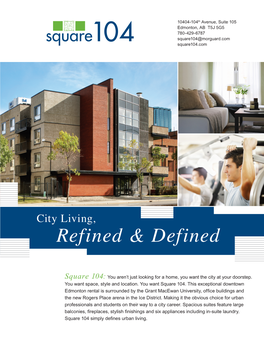 City Living, Refined & Defined