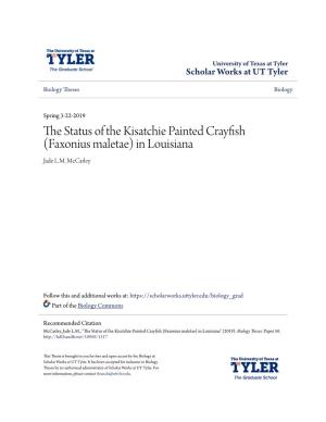 The Status of the Kisatchie Painted Crayfish (Faxonius Maletae) in Louisiana