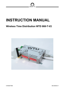 Manual WTD 868T-V2 Transmitter EN Download