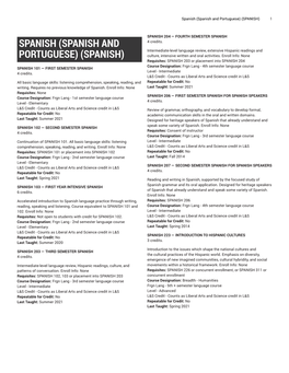 Spanish and Portuguese) (SPANISH) 1