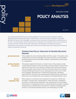 Policy Analysis