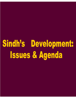 Sindh's Development