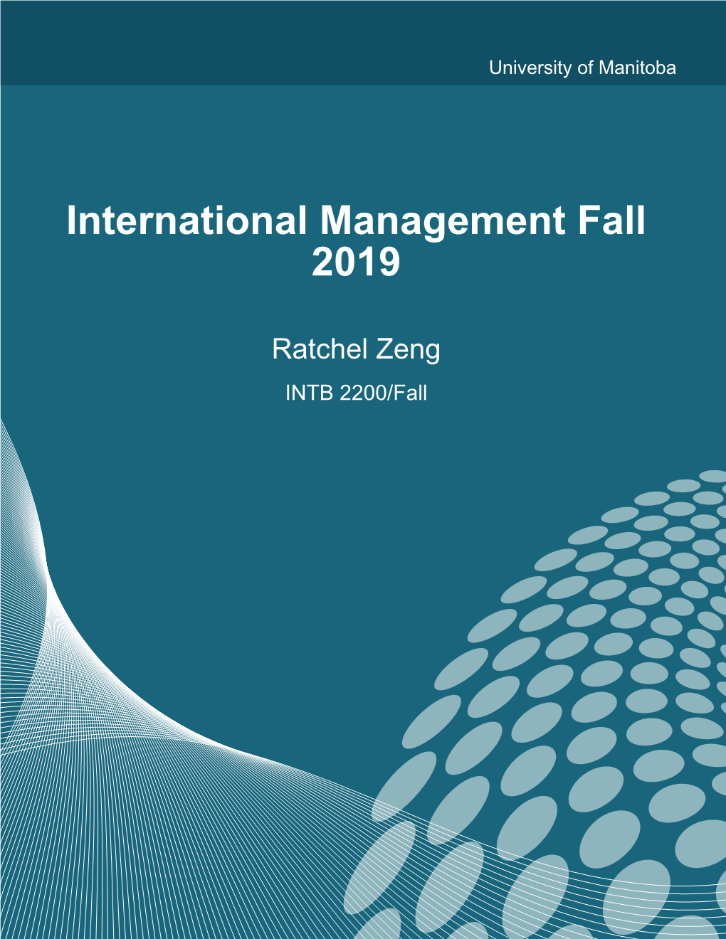 International Management Fall 2019