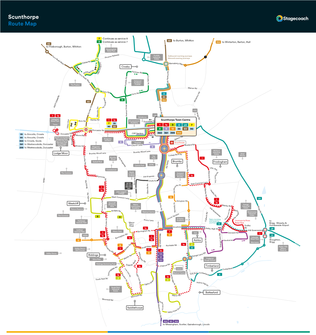 Scunthorpe Route Map