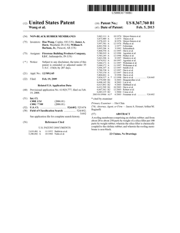 (12) United States Patent (10) Patent No.: US 8,367,760 B1 Wang Et Al
