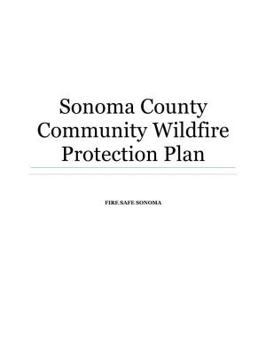 Sonoma County Community Wildfire Protection Plan