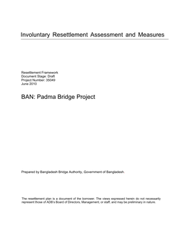 Bangladesh: Padma Multipurpose Bridge Project