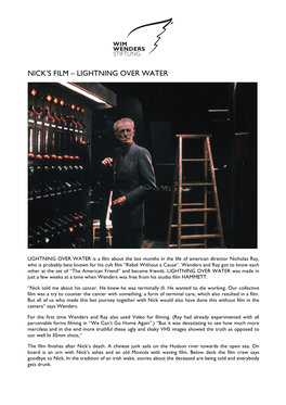 Nick's Film – Lightning Over Water