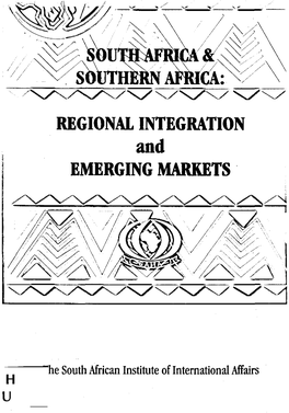 REGIONAL INTEGRATION and EMERGING MARKETS