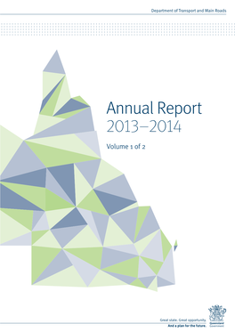 Annual Report 2013—2014 Volume 1 of 2