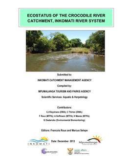 Ecostatus of the Crocodile River Catchment, Inkomati River System