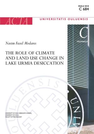 The Role of Climate and Land Use Change in Lake Urmia Desiccation