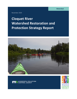 Cloquet River Watershed WRAPS