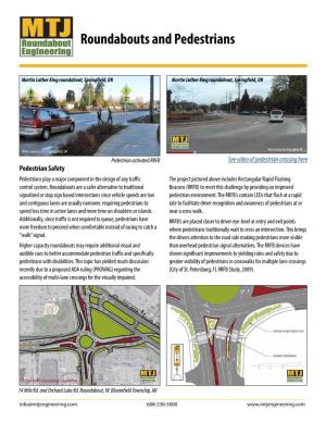 Roundabouts and Pedestrians