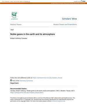Noble Gases in the Earth and Its Atmosphere