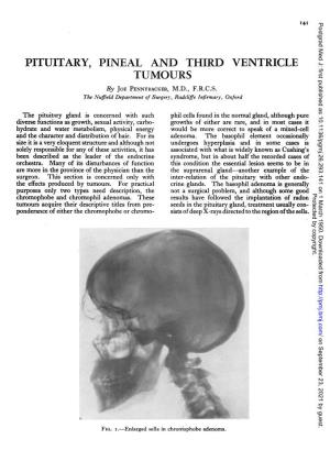 PITUITARY, PINEAL and THIRD VENTRICLE TUMOURS by JOE PENNYIIACKER, M.D., F.R.C.S