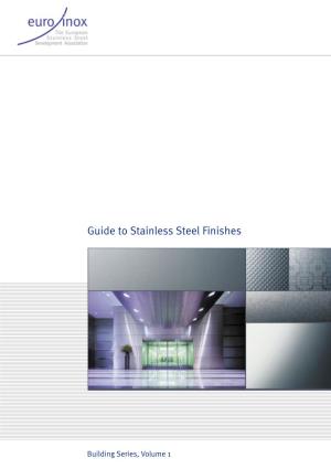 Guide to Stainless Steel Finishes