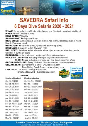 SAVEDRA Safari Info