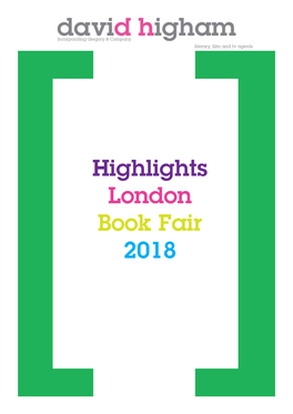 Highlights London Book Fair 2018 Highlights
