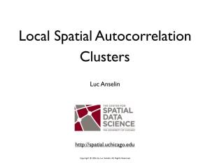 Local Spatial Autocorrelation Clusters