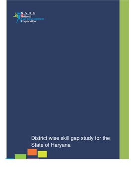 District Wise Skill Gap Study for the State of Haryana.Pdf
