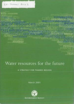 II. (Iff* Water Resources for the Future