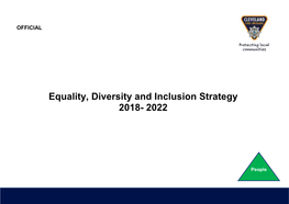 Equality, Diversity and Inclusion Strategy 2018- 2022