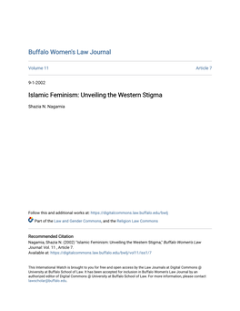 Islamic Feminism: Unveiling the Western Stigma